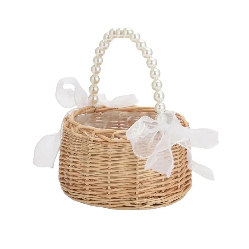 Gardening Tools Girls - Cestino da sposa in rattan con