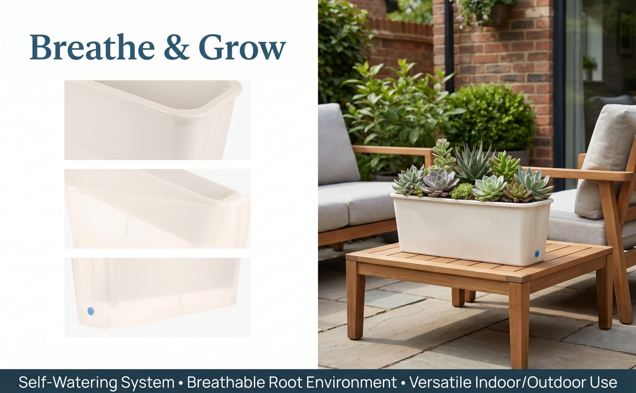 Fioriera rettangolare a irriga - Self-Watering Planter recensione e prezzo